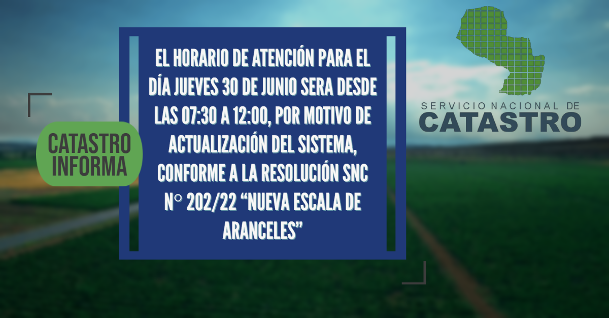 HORARIO DE ATENCIÓN 